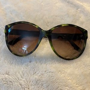 Burberry green-tortoise shell sunglasses